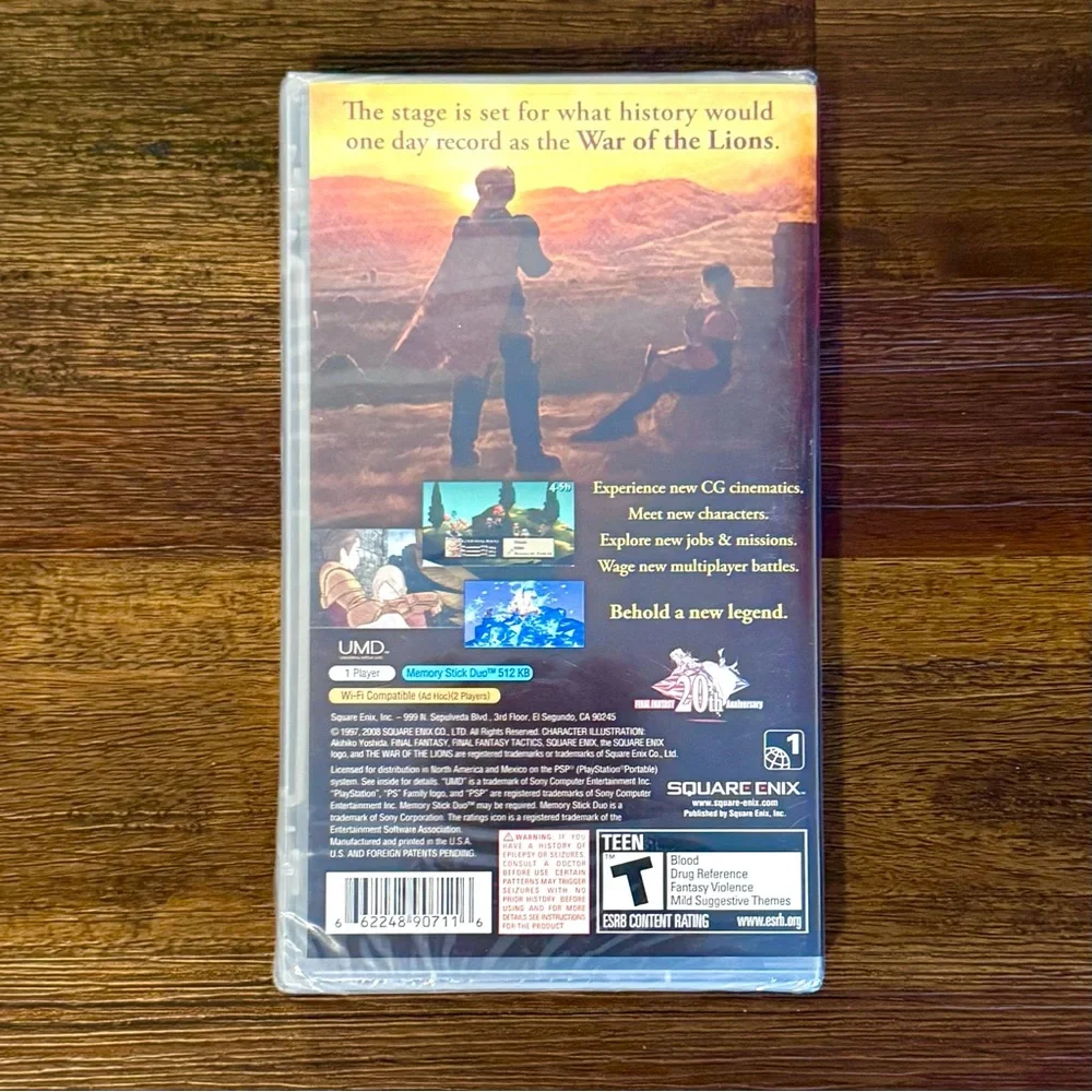 Final Fantasy Tactics The War of The Lions Sony PSP Greatest Hits Sealed DEAL